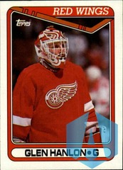 1990-91 Topps #266 Glen Hanlon RED WINGS